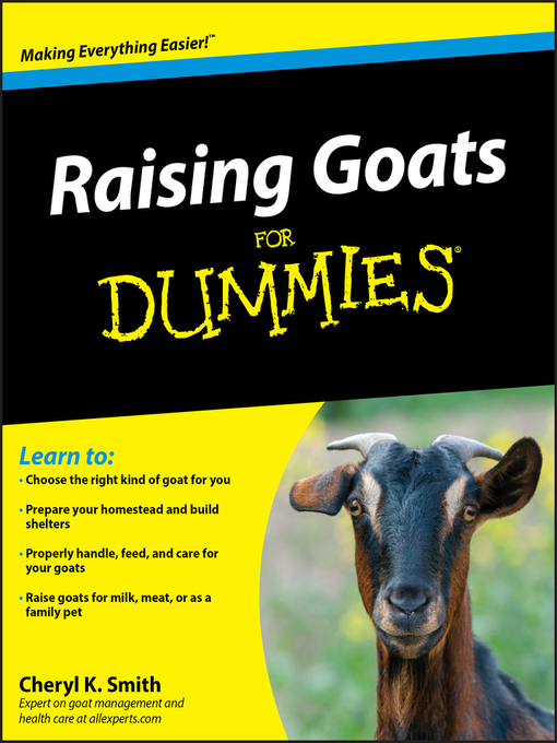 Title details for Raising Goats For Dummies by Cheryl K.  Smith - Wait list